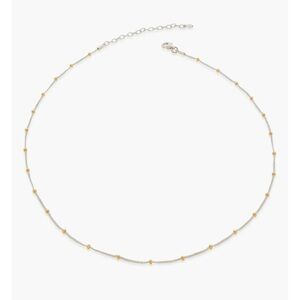 Mixed Metal Beaded Choker Necklace Monica Vinader 15-17”